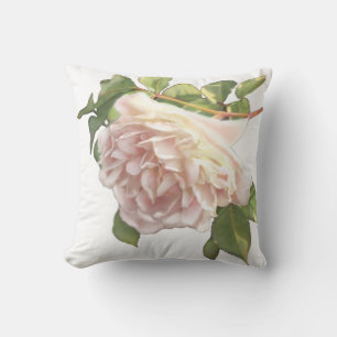 Rosen Ivory Peach Rose Kissen