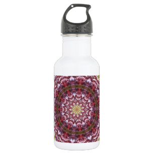 Rosen Kaleidoskop Trinkflasche