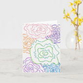 Rosen Karte (Gelbe Blume)