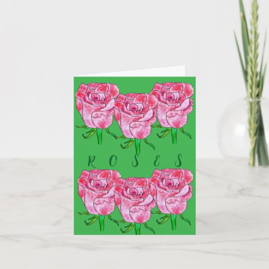 Rosen karte (Vorderseite)