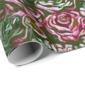 Rosen-Kaskaden Geschenkpapier (Rolleneckpunkt)