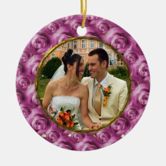 Rosen Keramikornament (Vorne)