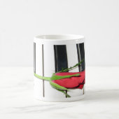 Rosen-Klavier-Tasse Kaffeetasse (Mittel)