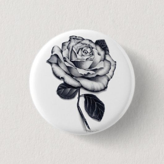 Rosen-Knopf Button (Vorderseite)