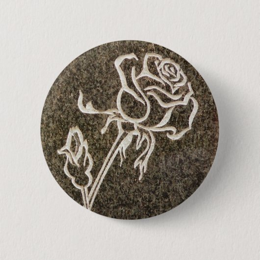 Rosen-Knopf des Valentines Tages Button (Vorderseite)