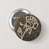 Rosen-Knopf des Valentines Tages Button (Vorne & Hinten)
