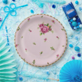Rosen-Knospen-China-Prinzessin Party Paper Plates Pappteller (Party)