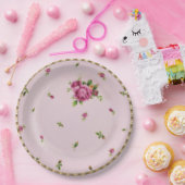 Rosen-Knospen-China-Prinzessin Party Paper Plates Pappteller (Party)