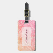 Rosen-Kontur Gepäckanhänger (Vorderseite vertikal)