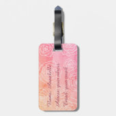 Rosen-Kontur Gepäckanhänger (Rückseite vertikal)