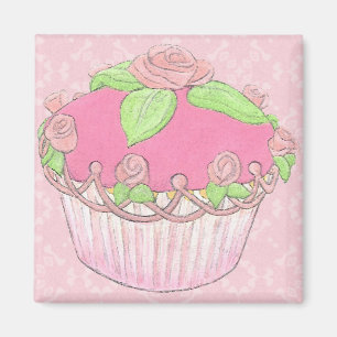 Rosen-Kuchen-Stand-Magnet Magnet