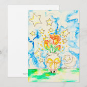 Rosen Kunst Einladung (Vorne/Hinten)