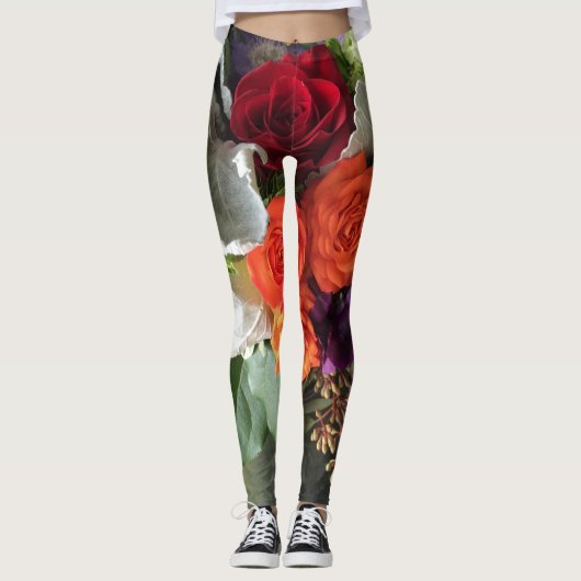 Rosen Leggings (Vorderseite)
