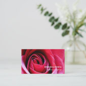 Rosen-Liebe-Blumenblätter Visitenkarte (Stehend Vorderseite)