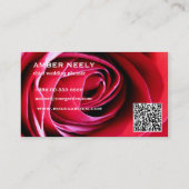 Rosen-Liebe-Blumenblätter Visitenkarte (Rückseite)