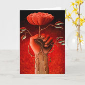 Rosen-Liebe-Gruß-Karte Karte (Gelbe Blume)