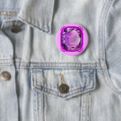 Rosen-lila Amethyst Edelstein durch SHARLES Button (Beispiel)