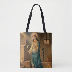Rosen-Lilien-Anker St. Philomena rosa Tasche