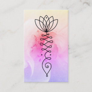 *~* Rosen Lotus Herz  Nirvana Yoga Massage  Reiki Visitenkarte