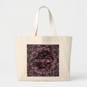 Rosen-Mandala Jumbo Stoffbeutel