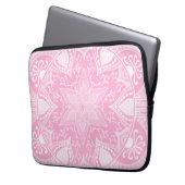 Rosen-Mandala Laptopschutzhülle (Vorderseite Links)