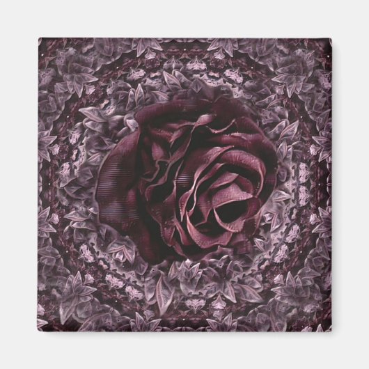 Rosen-Mandala Magnet (Vorne)
