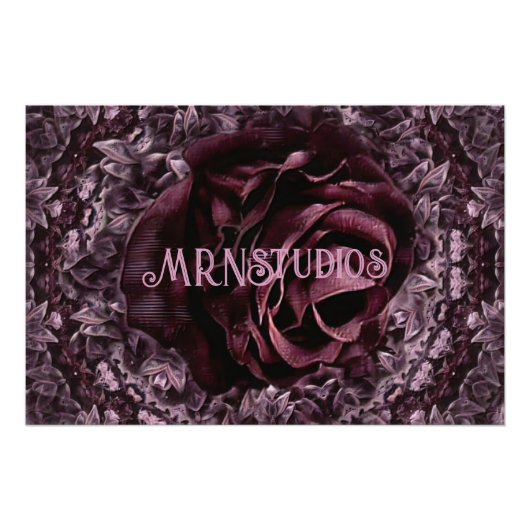 Rosen-Mandala Poster (Vorderseite)