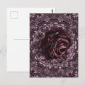 Rosen-Mandala Postkarte (Vorne/Hinten)