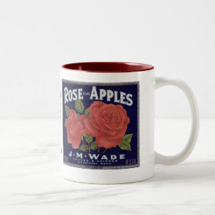 Rosen-Marken-Äpfel Zweifarbige Tasse