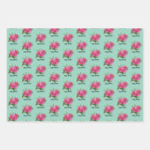 Rosen mit Dahlien Geschenkpapier Set (Vorderseite 3)