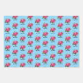 Rosen mit Dahlien Geschenkpapier Set (Vorderseite 2)