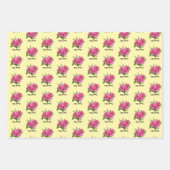 Rosen mit Dahlien Geschenkpapier Set (Vorderseite)
