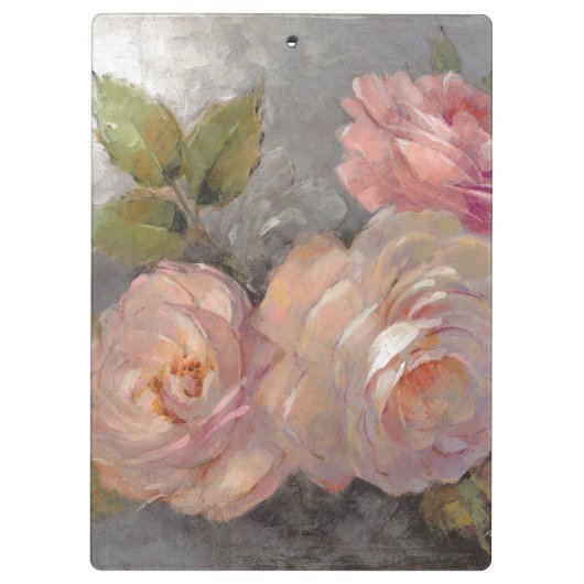 Rosen mit Grau Klemmbrett (Rückseite)