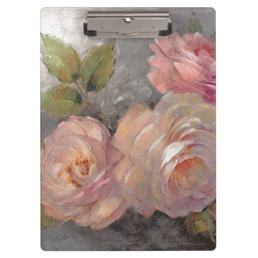 Rosen mit Grau Klemmbrett (Vorderseite)