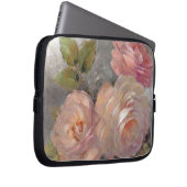 Rosen mit Grau Laptopschutzhülle (Vorne Rechts)