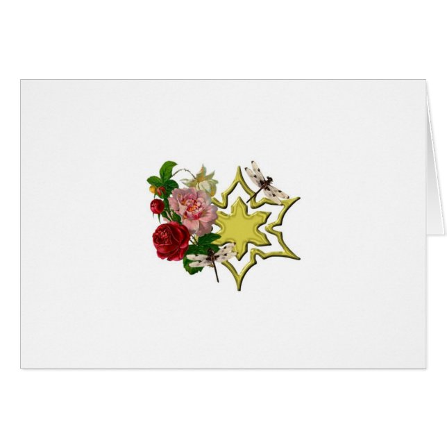 Rosen mit Libelle (Vorderseite (Horizontal))