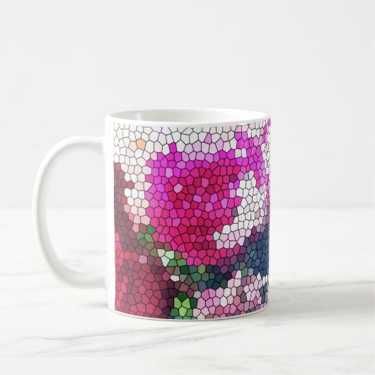 Rosen-Mosaik-Tasse Kaffeetasse (Links)