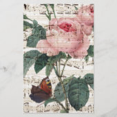 Rosen-Musik Briefpapier (Vorderseite)