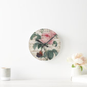 Rosen-Musik Runde Wanduhr (Zuhause)