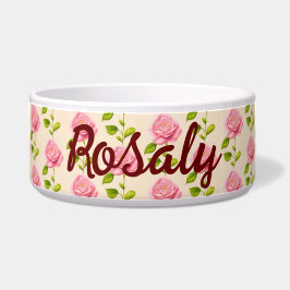 Rosen Muster rosa pink Napf