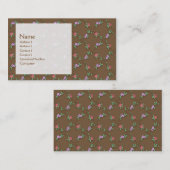 Rosen-Muster Visitenkarte (Vorne/Hinten)
