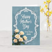 Rosen Muttertag Azure Karte (Gelbe Blume)