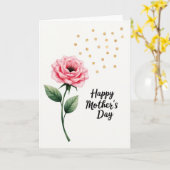 Rosen-Muttertags-Wasserfarbenkarte Karte (Gelbe Blume)