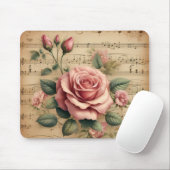Rosen- & Noten-Mauspad Mousepad (Mit Mouse)