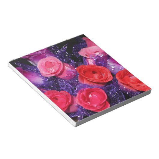 Rosen Notizblock (angewinkelt)