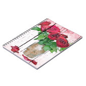 Rosen Notizblock (Linke Seite)