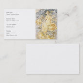 Rosen-Nymphe im Garten Visitenkarte (Vorne/Hinten)