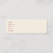 Rosen-Nymphen-dünne Visitenkarte (Rückseite)