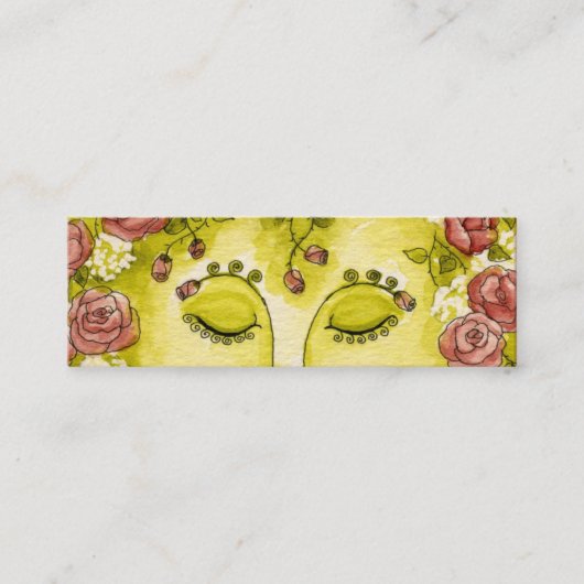 Rosen-Nymphen-dünne Visitenkarte (Vorderseite)