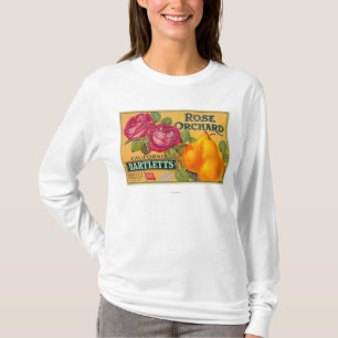 Rosen-Obstgarten-Birnen-Kisten-Aufkleber T-Shirt